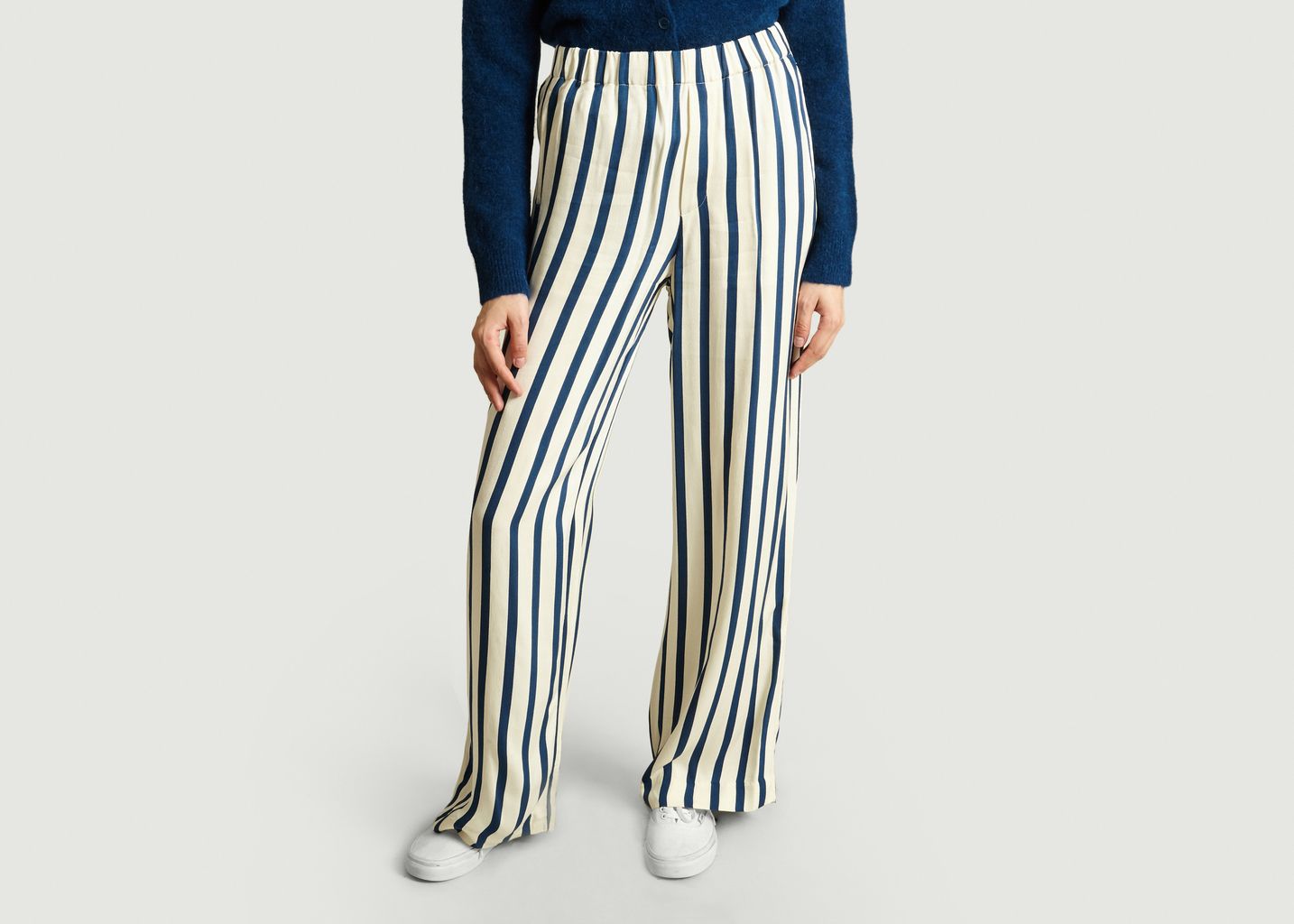 SamsoeSamsoe Blue and White Imogen Trousers