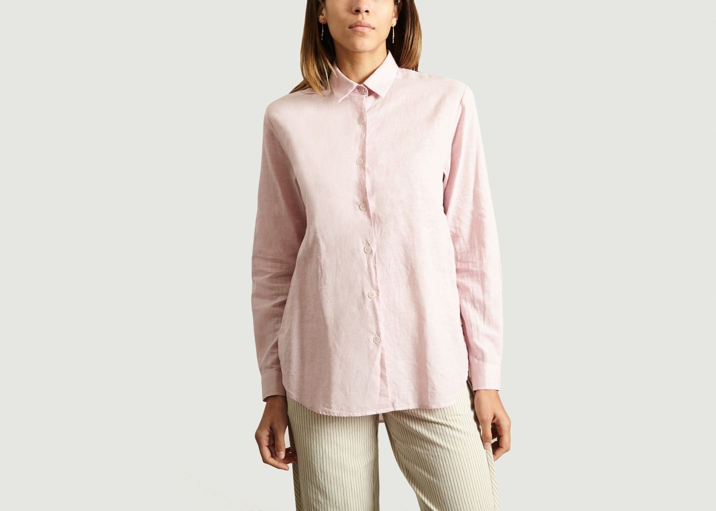 Folk Pink Boyfriend Shirt