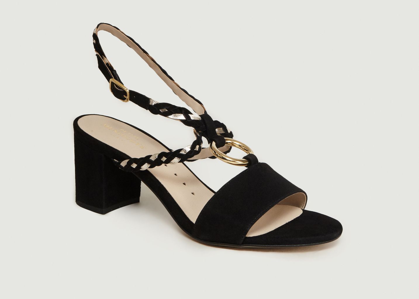 Petite Mendigote Black Hepburn Sandals