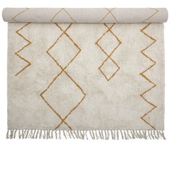 Yellow Zig Zag Rug