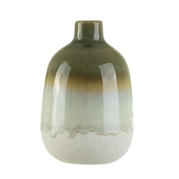 Sass & Bell Small Green Ceramic Vase