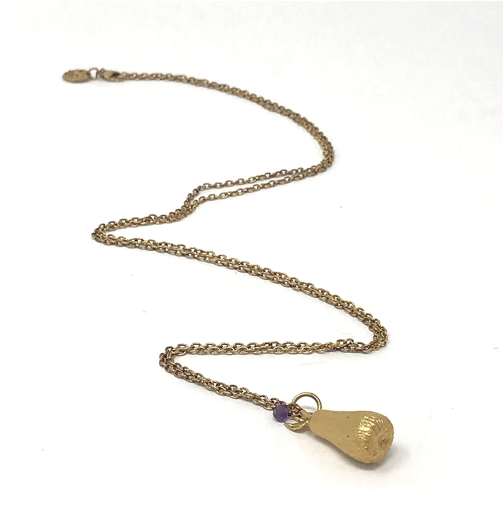 Mirabelle Jewellery  Gold Pear Pendant Necklace