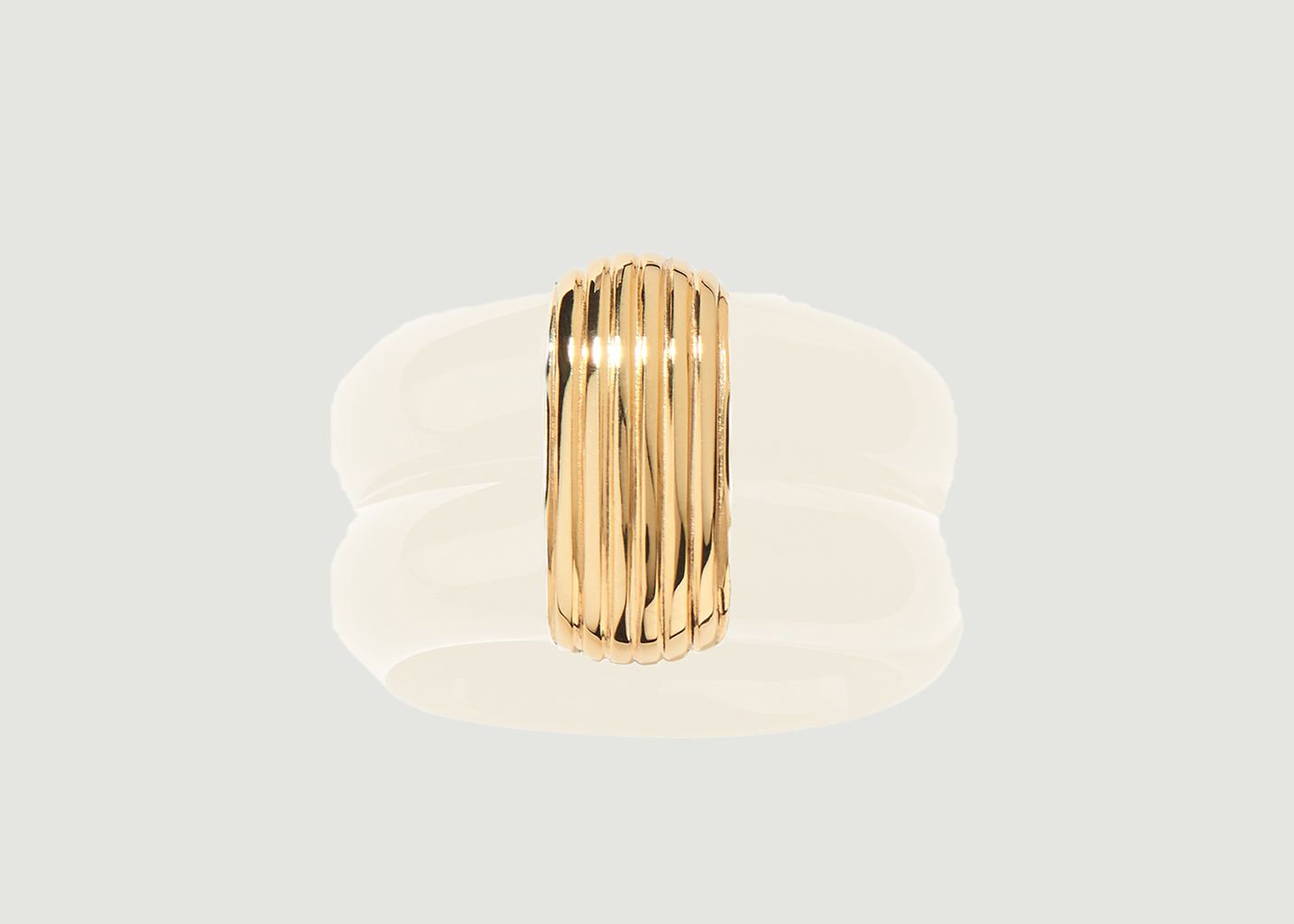 Aurelie Bidermann Katt Resin And Gold Plated Ring