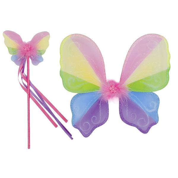 great pretenders Multicoloured Snazzy Sparkle Wings & Wand Set