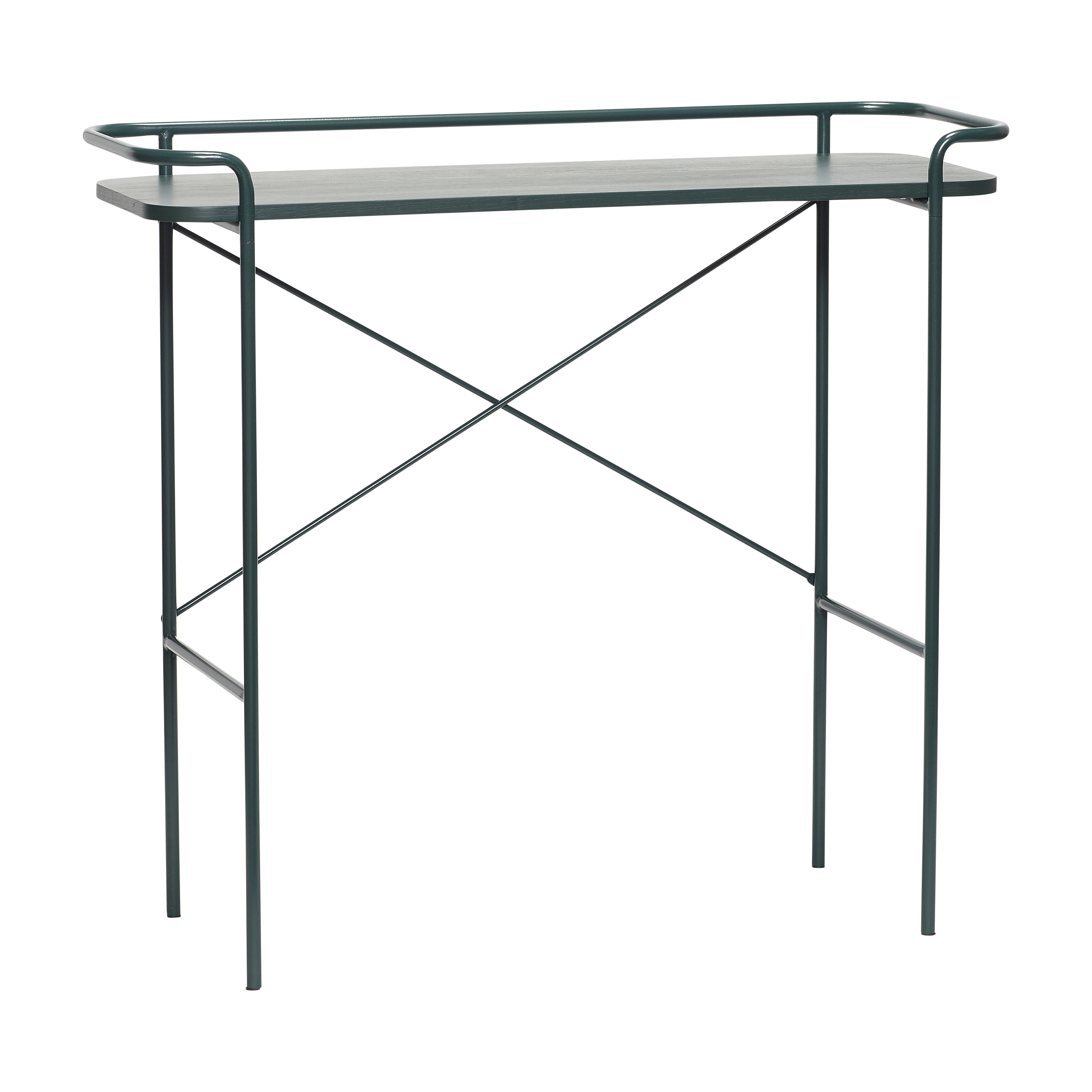 hubsch-console-table-metal-green