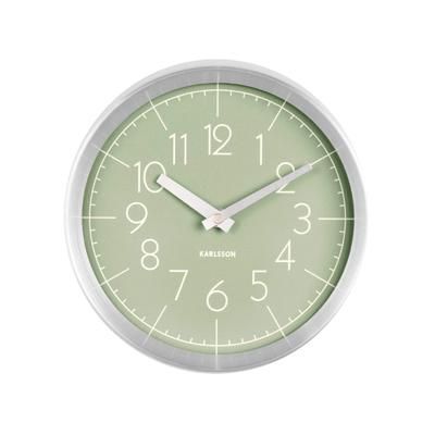 Karlsson Wall Clock Convex Brushed Alu Case