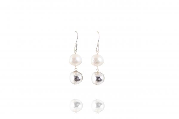 Atelier Mon Pearl Silver Seed Earrings