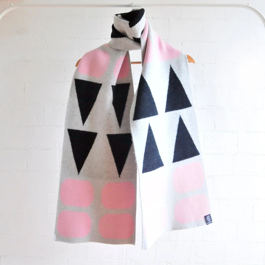 Ellsworth Wide Pink Scarf