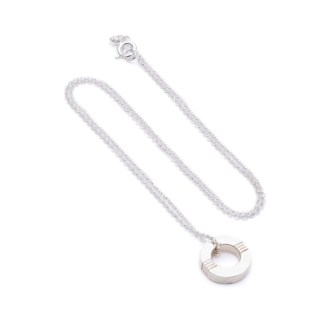 Cabbage White Infinity Silver Necklace