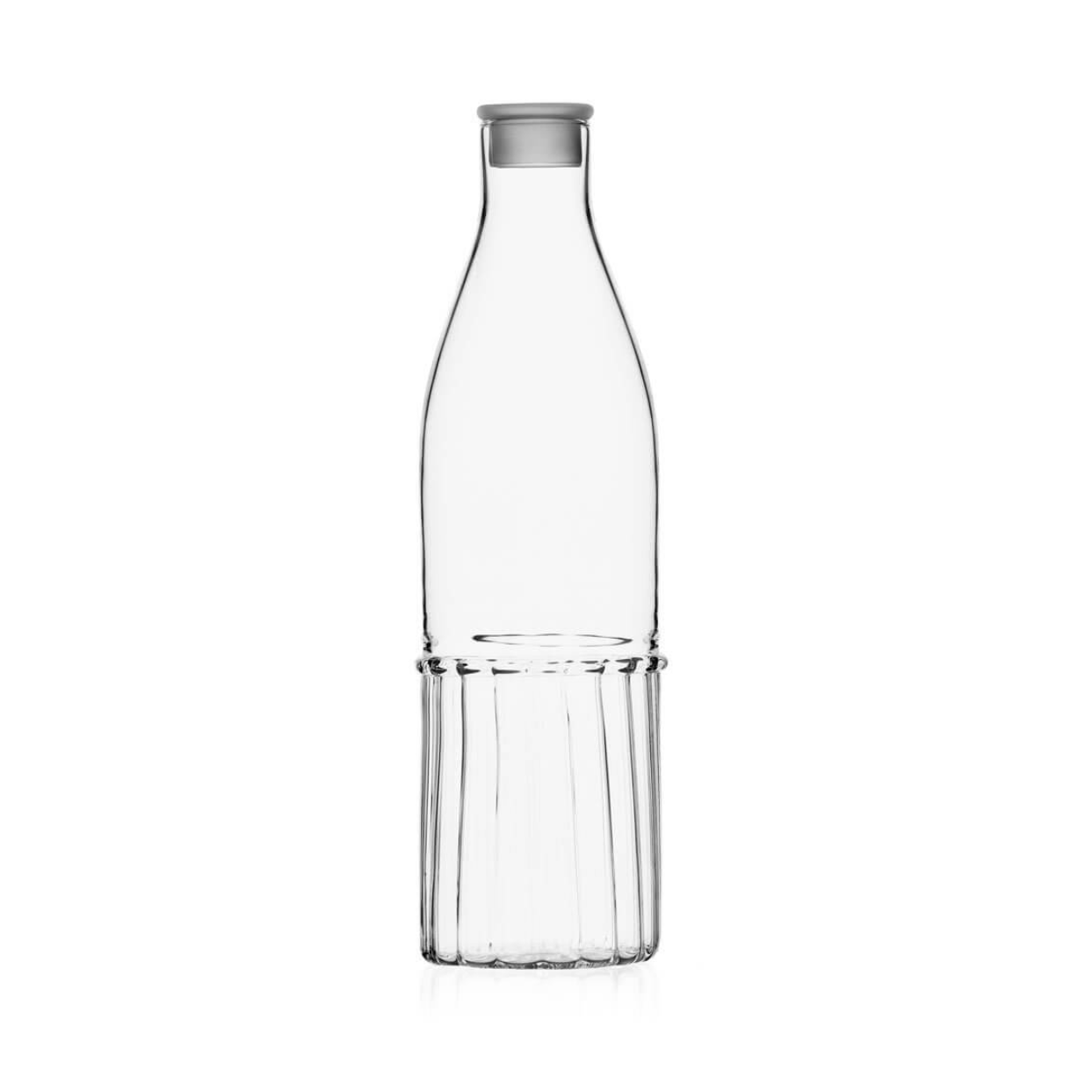 Ichendorf Milano Transit Tall Clear Glass Bottle with Stopper