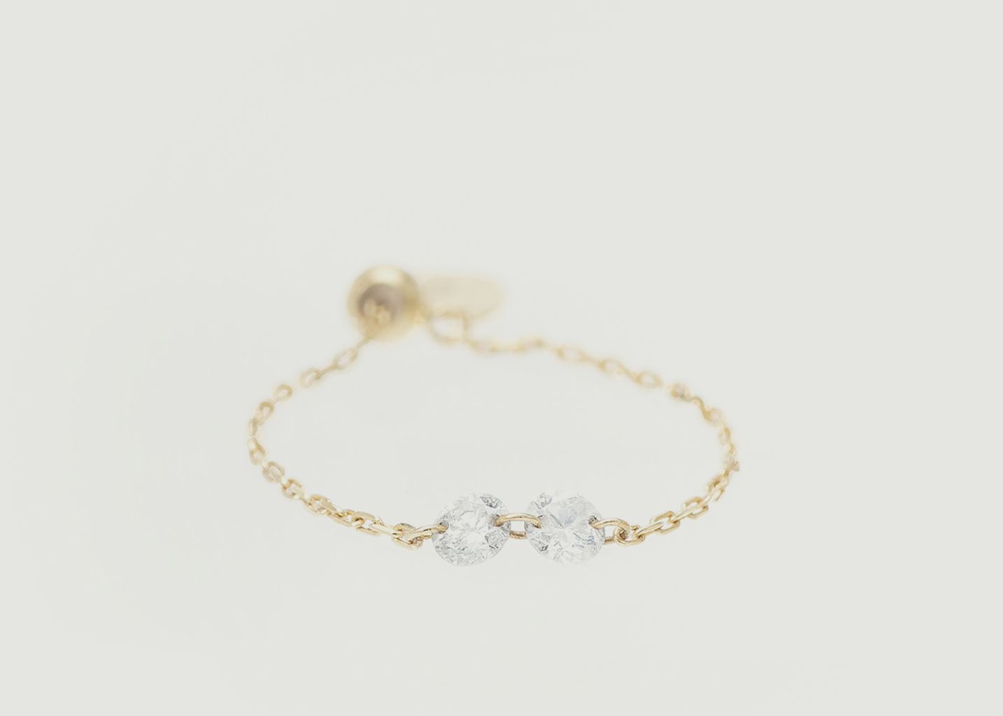 Danae Gold And Diamonds Chain Ring