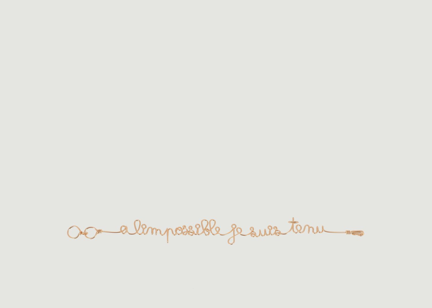 Atelier Paulin A L Impossible Je Suis Tenu X Jean Cocteau Lettering Bracelet