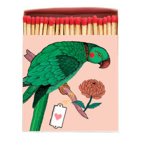 Archivist Parrot Design Luxury Matches