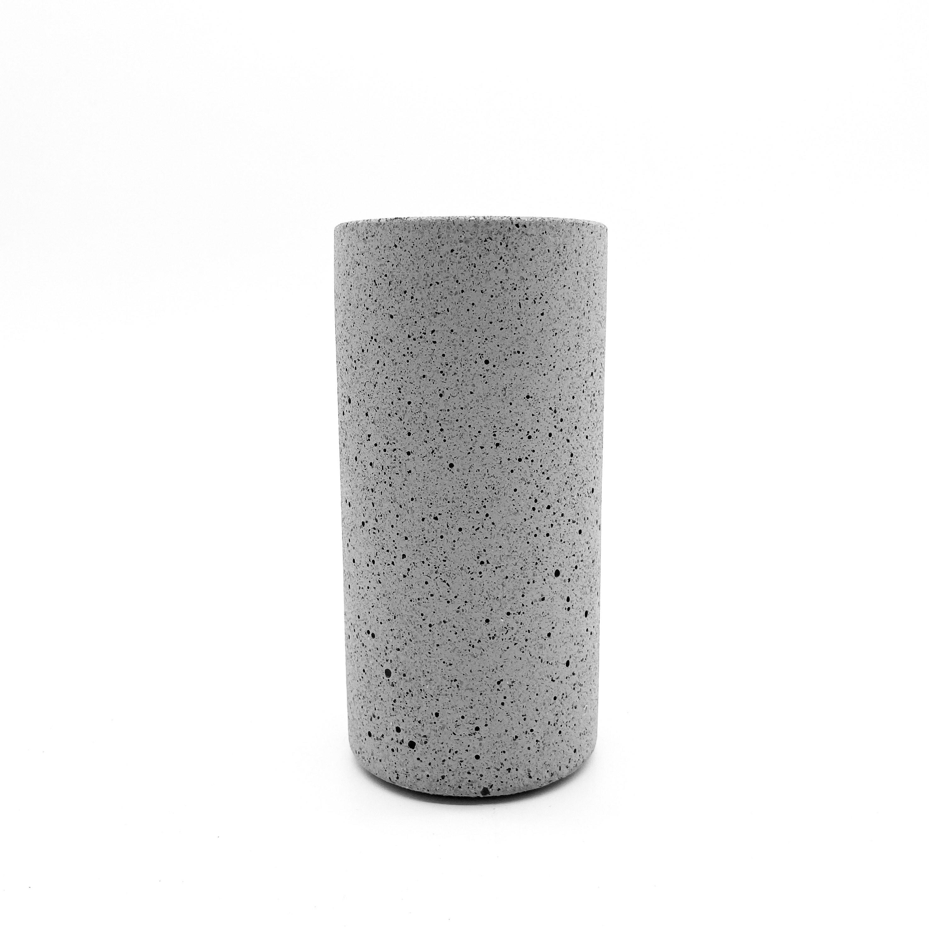 Manzo design Grey Granite Vase