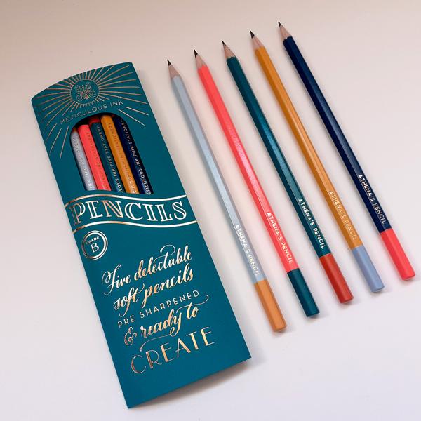 meticulous-ink-meticulous-ink-pencils-5-pack-mixed-personalised-messages-left-handed