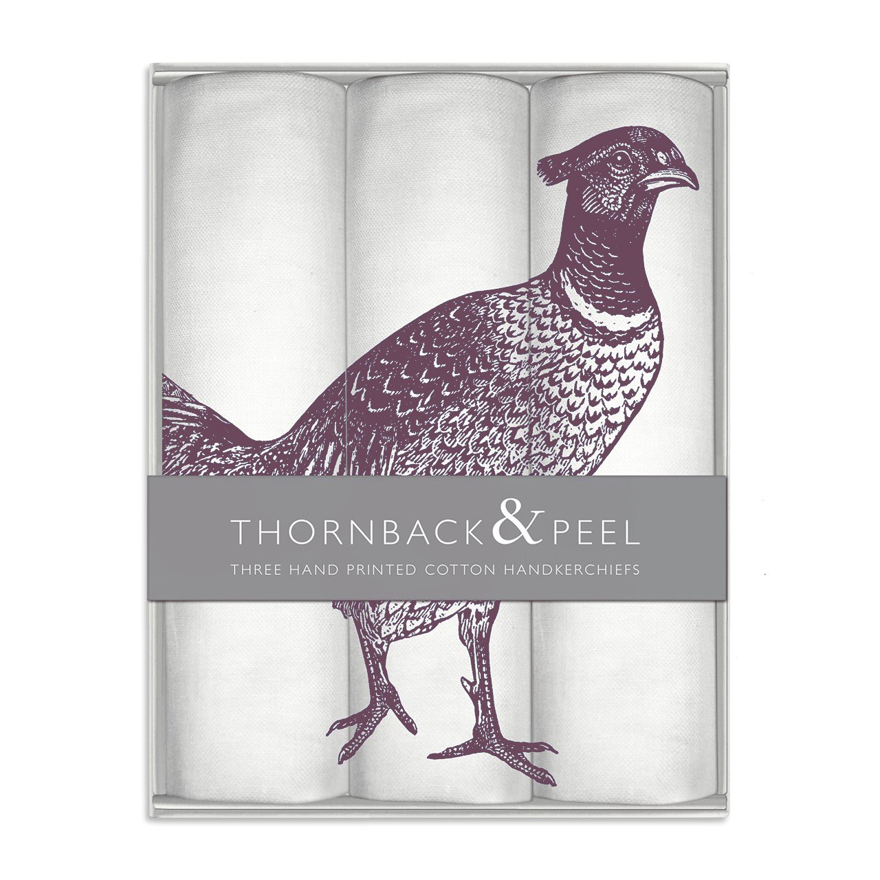 Thornback & Peel Set of 3 Pheasant Handkerchiefs