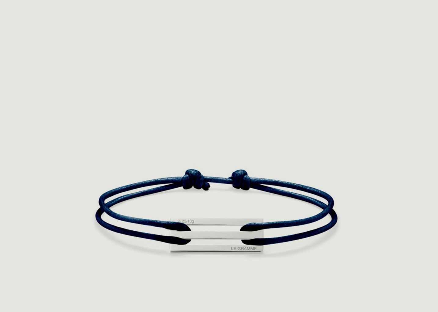 Le Gramme Navy Blue The 25 10 G Cord Bracelet