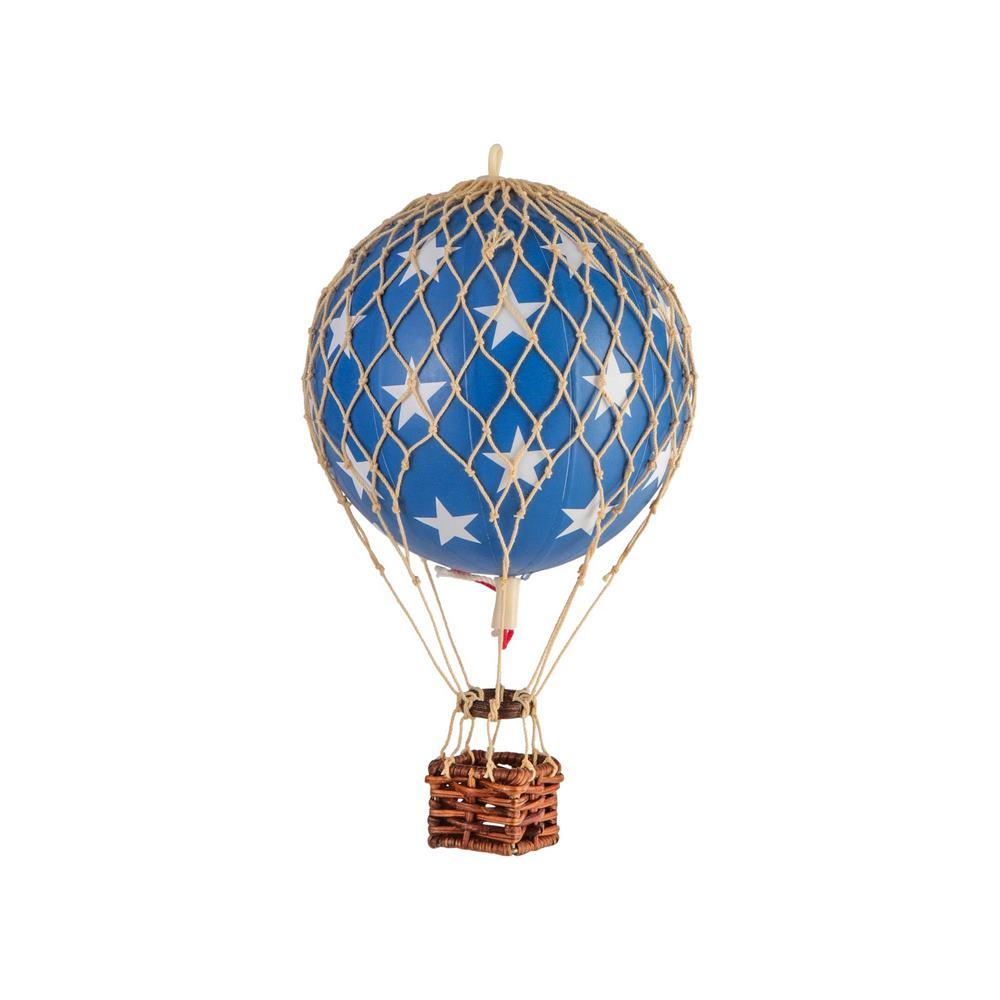 Authentic Models Floating The Skies Small Air Balloon Blue Stars