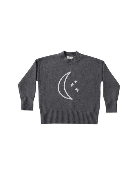 Rylee + Cru Moon Embroidered Cassidy Sweater