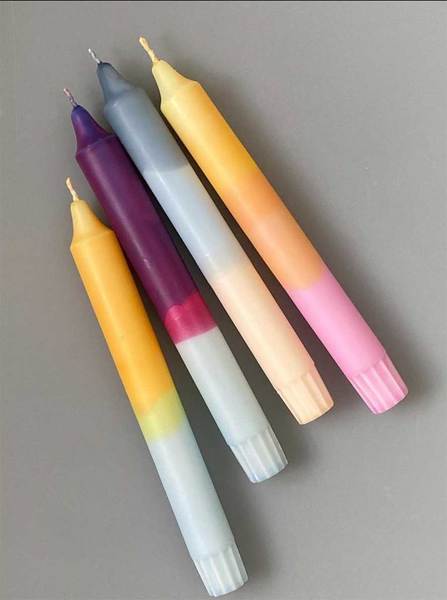 Pack of 3 Assorted Silu Candles Pastel