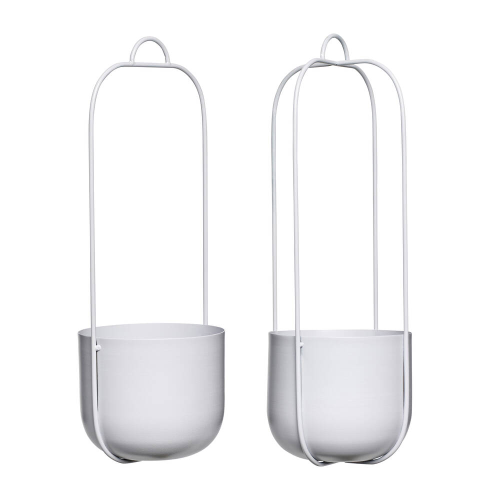 hubsch-set-of-two-light-grey-hanging-planters