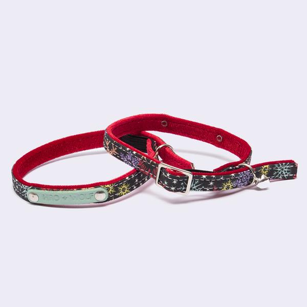 Christmas Snowflakes Cat Collar