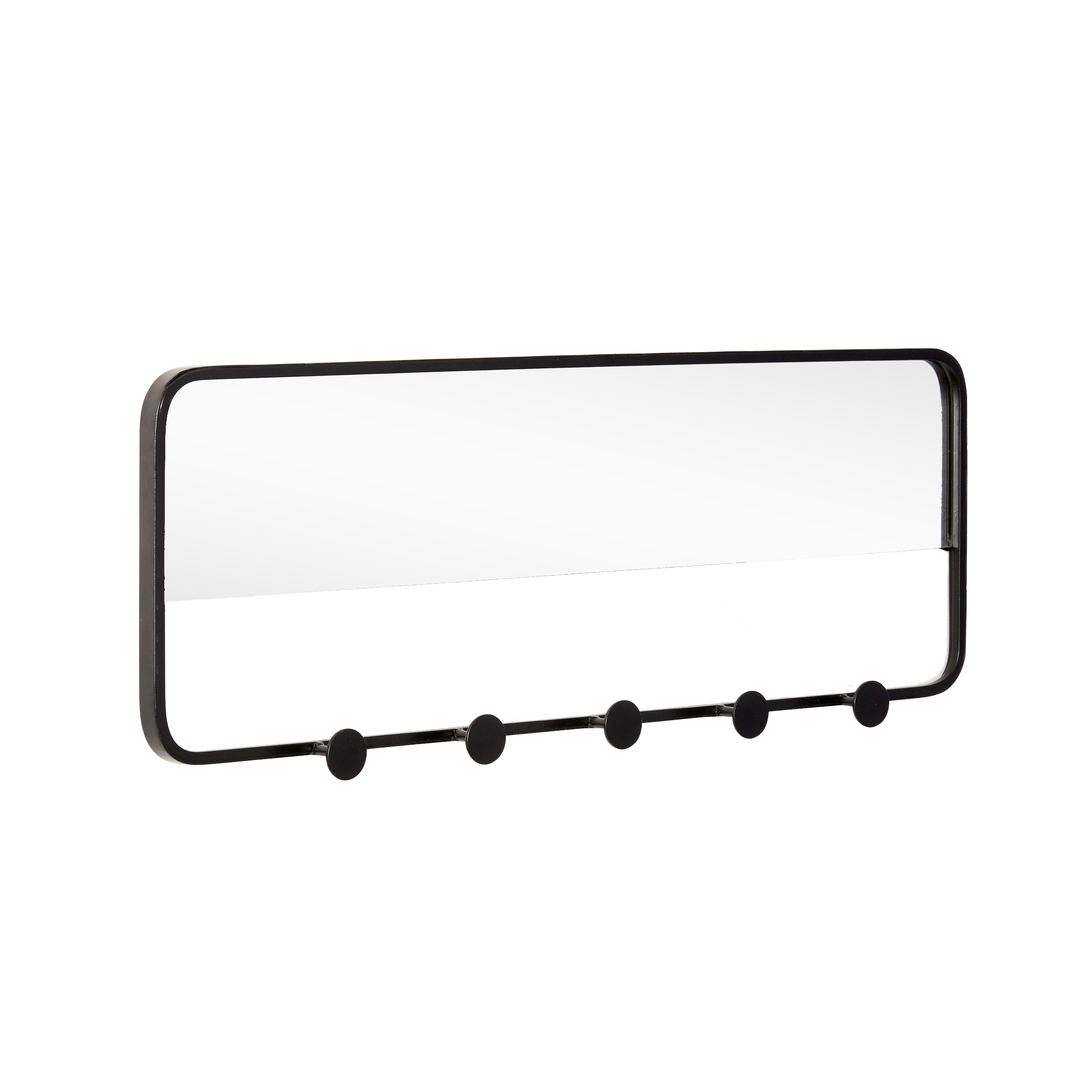 Marcel - Modern Multi Hook Rack with Mirror