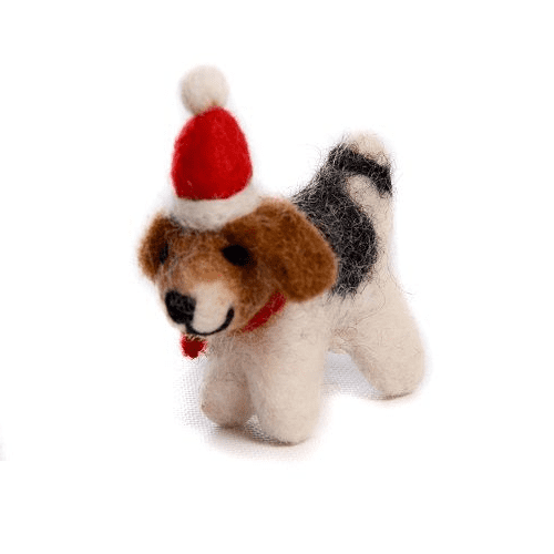 Amica Mini Fox Terrier with Hat and Scarf