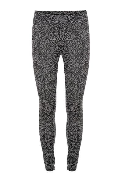 Leggings Tights Silver Leopard Print