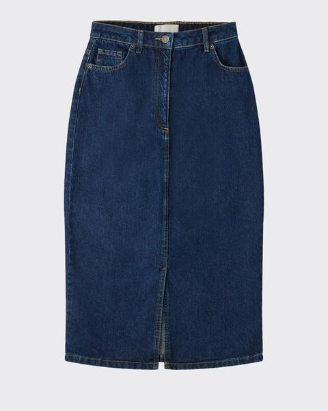 Cycla Blue Denim Midi Skirt