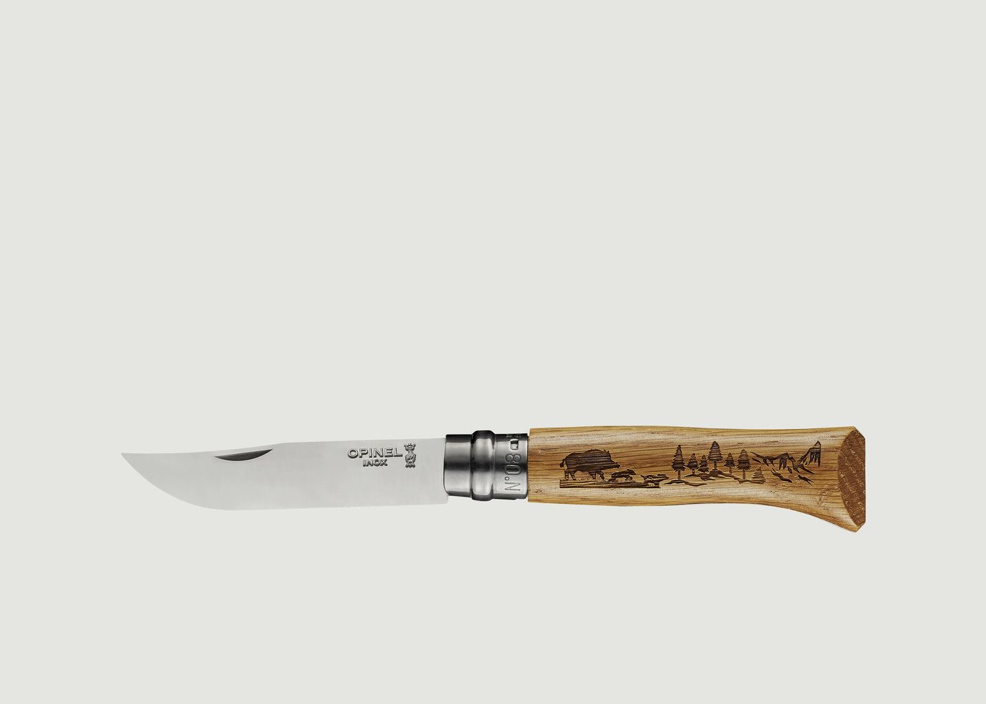 Opinel N 8 Wild Boar Engraving Knife 