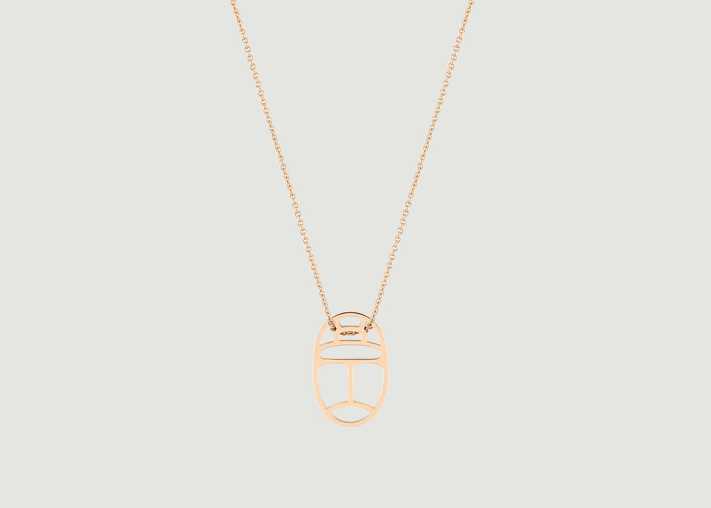 Ginette NY Mini Pink Gold Wish Necklace