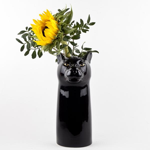 Quail Ceramics Panther Flower Vase