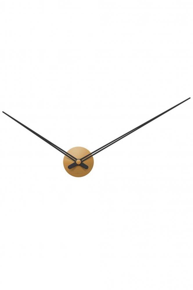 Brown LBT Sharp Wall Clock In Caramel