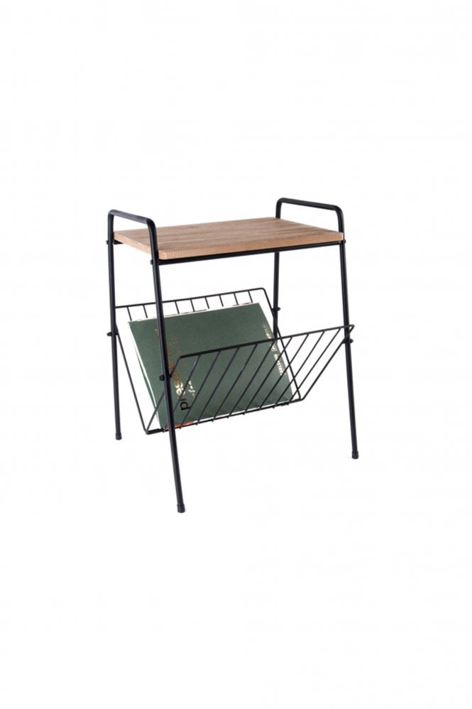 The Home Collection Side Table With Rack