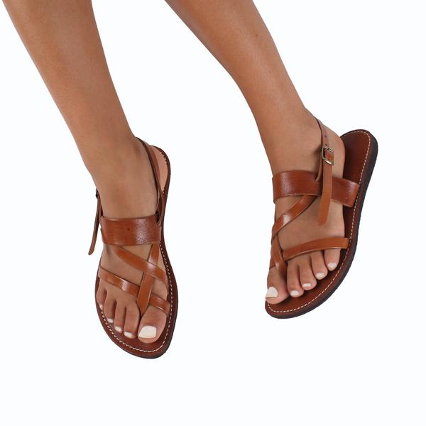 Bzime Leather Sandals