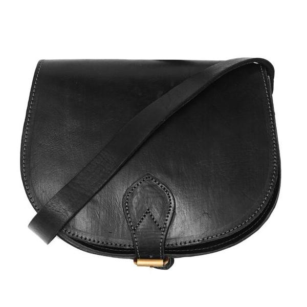 Large Sam Saddle Bag Black