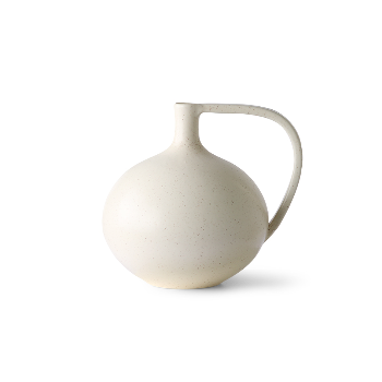 Medium Ceramic Jar - White Speckled