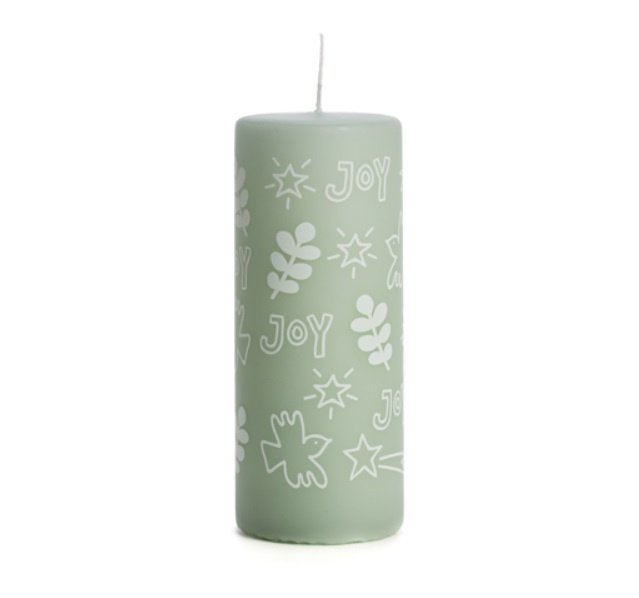 Rustik Lys Candle Joy Soft green, By Kimmi