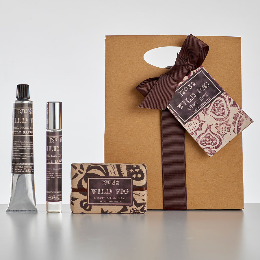 Priddy Essentials Wild Fig Gift Set Including Soap, Handcream and Perfume