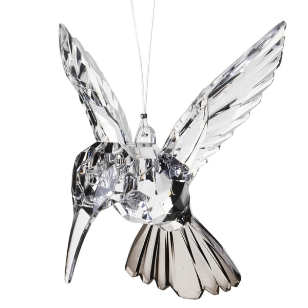 Or & Wonder Collection Glass Effect Hummingbird Tree Decoration