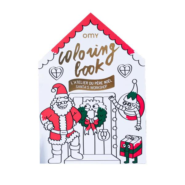 OMY Santas Workshop Colouring Book