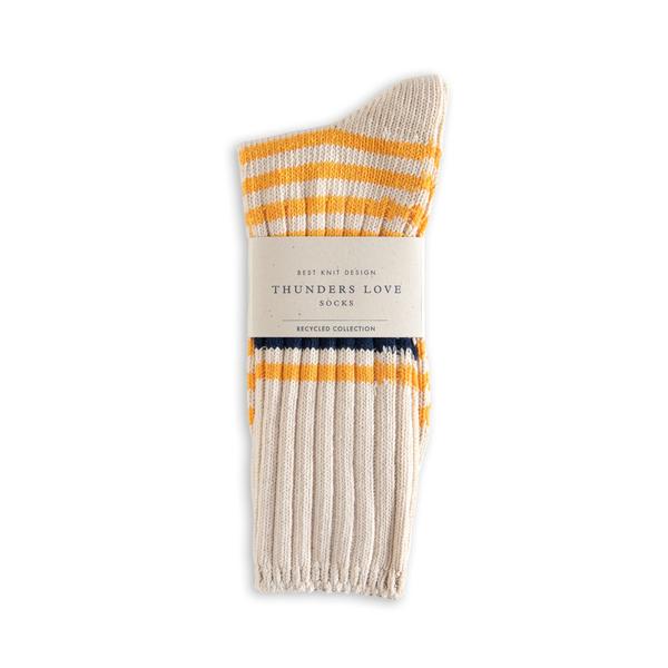 Marine Stripes White Yellow