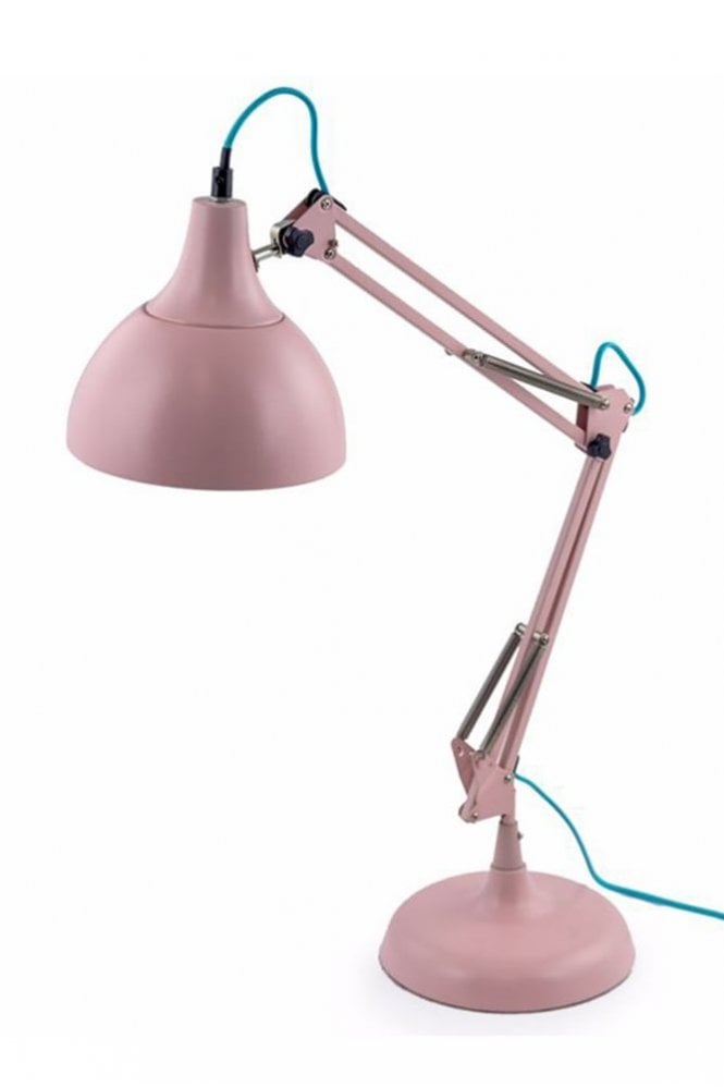The Home Collection Matt Pink Traditional Desk Lamp