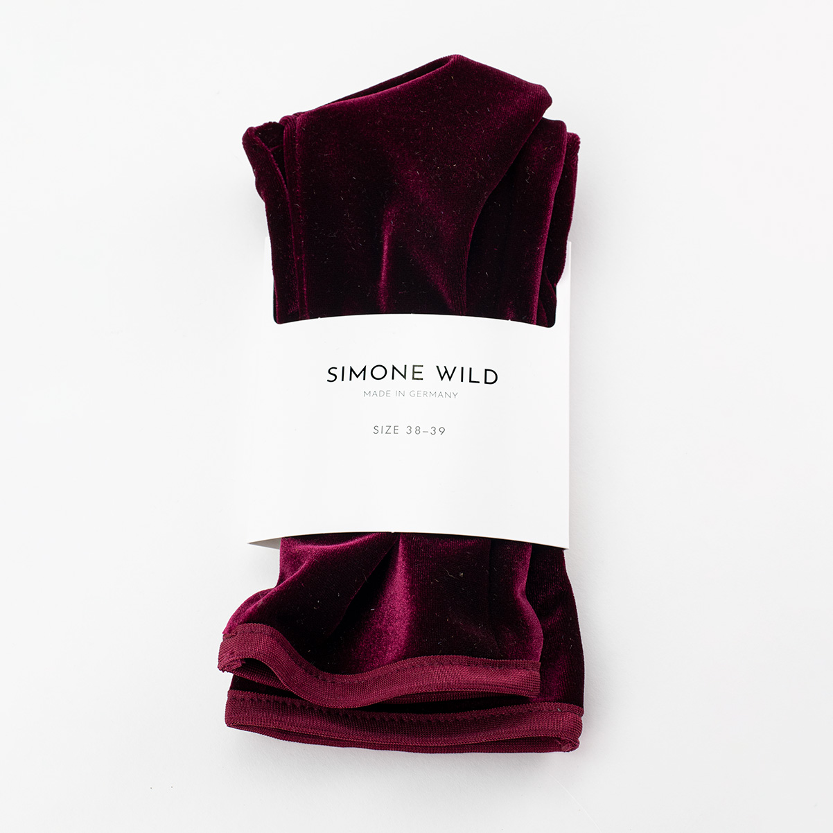 Simone Wild Wine Velvet Ankle Sock