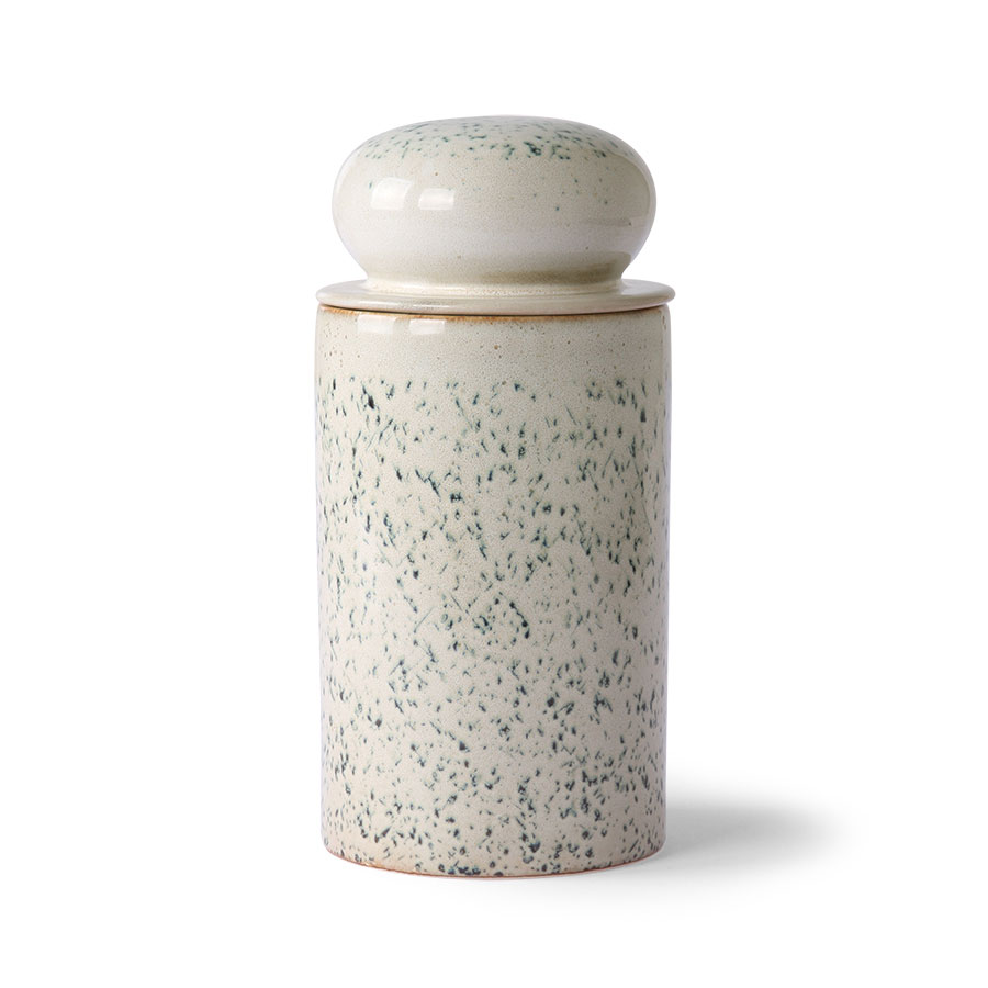 HK Living 70s Ceramics Storage Jar Hail