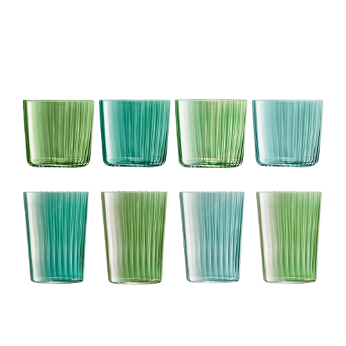 LSA International Gems Ripple Glass - Set of 8