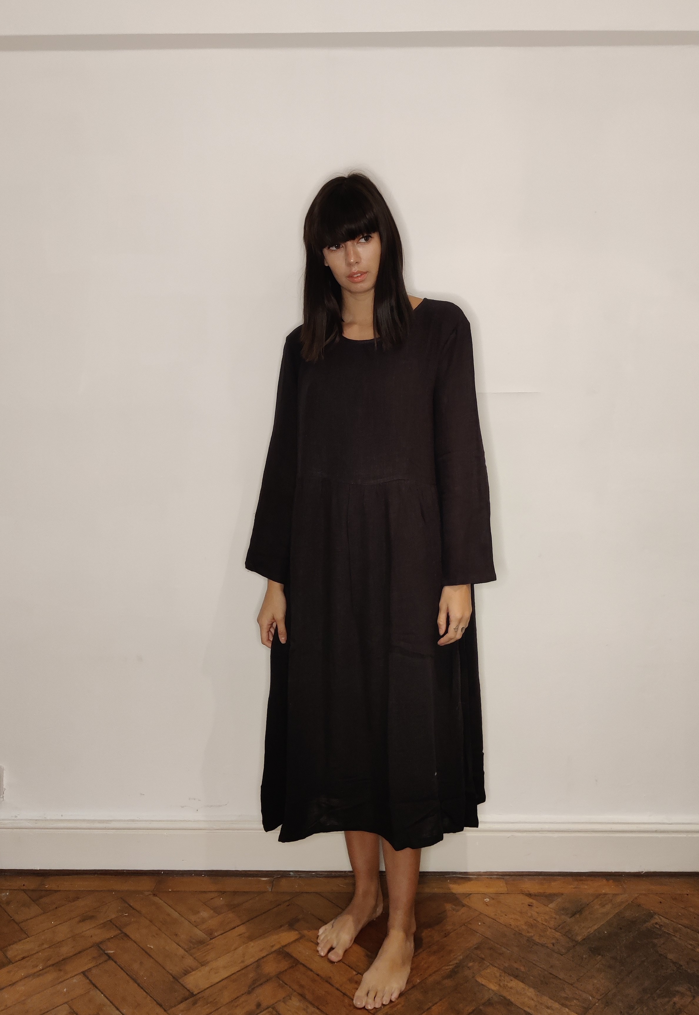 Black Double Layered Dress