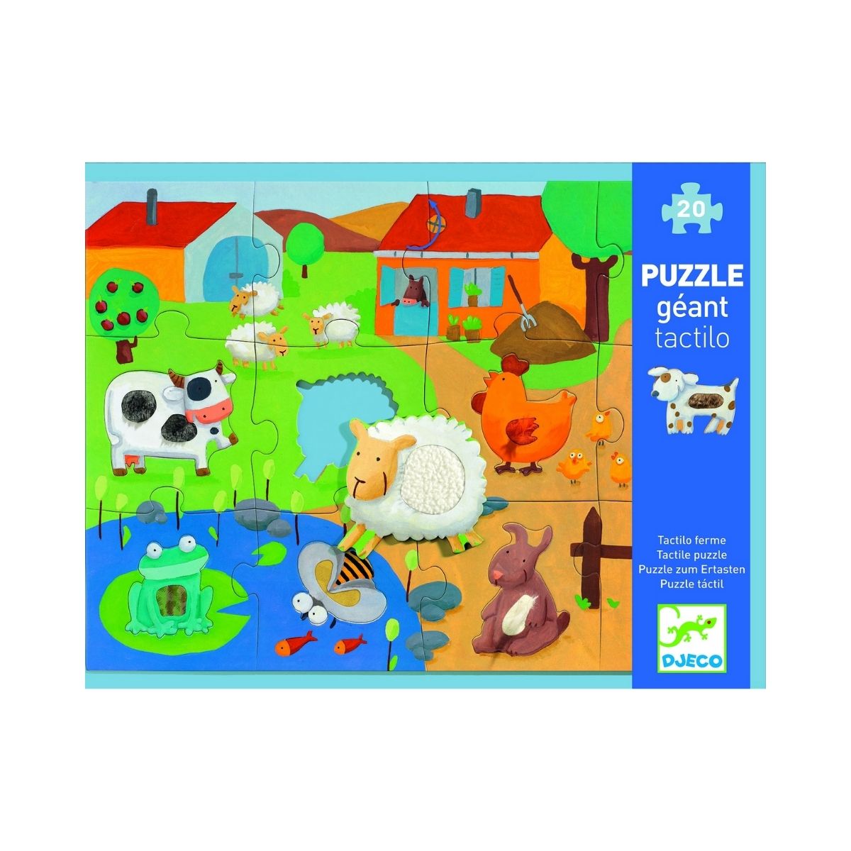 Tactile Farm Puzzle 20 Piece