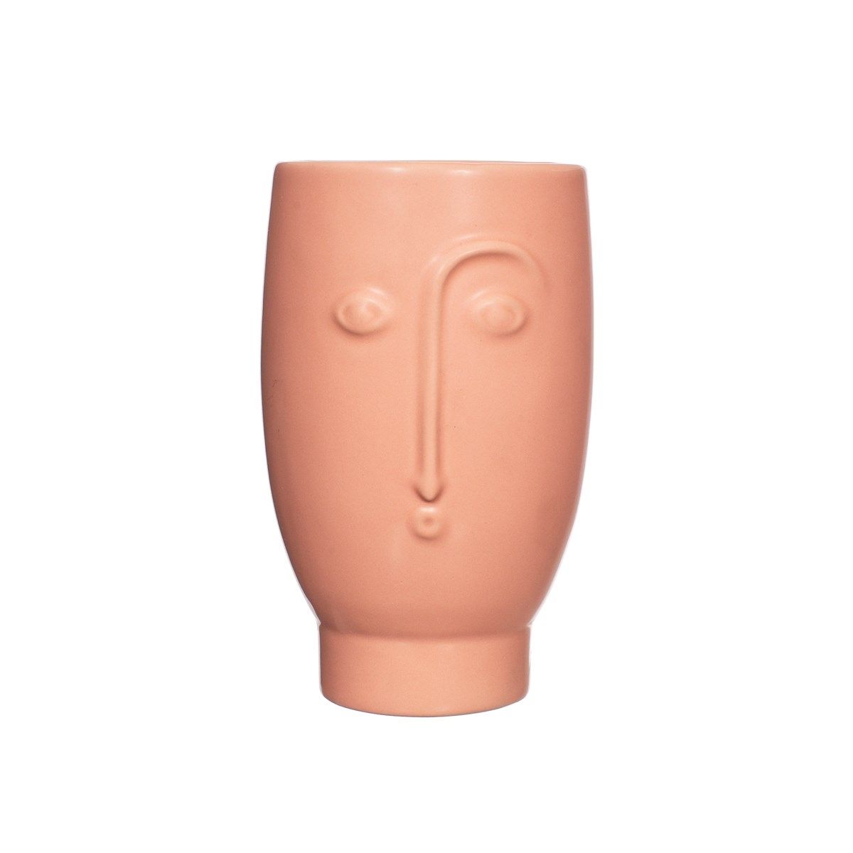 Sass & Belle  Face Vase Matt Pink